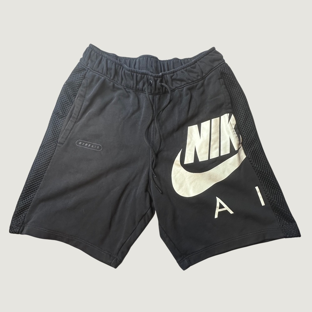Nike Shorts Mens M DM5211-010 Black Air French Terry Mesh Side Panel Athletic